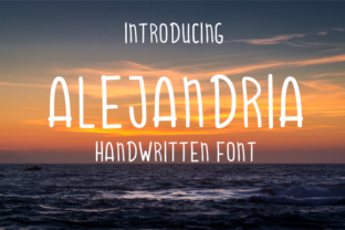 Alejandria: A Handwritten Font for Editorial Expression