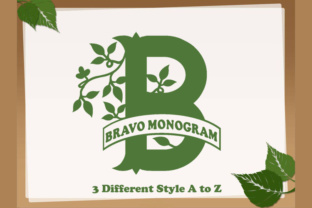 Bravo Monogram: A Font That Speaks to the Heart of Handmade Creations