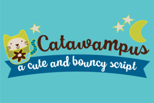 Catawampus Script Font for Crafters and Designers