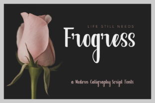 Frogress: A Modern Calligraphy Font for Digital Design