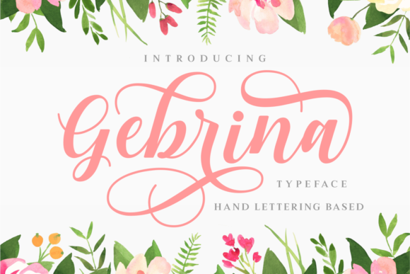 Gebrina: A Script Font That Elevates Campaign Design