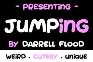Jumping: A Playful Script Font for Editorial Design