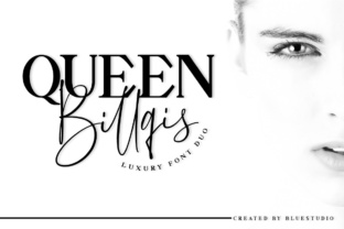 Queen Billqis Duo: A Typographic Harmony for Handmade Creators