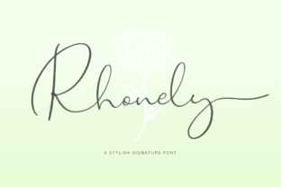 Rhonely: A Script Font That Elevates Digital Branding