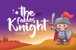 The Fables Knight: A Bold Script Font for Digital Design